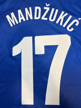 Authentic Mandzukic #17 Croatia 2012-13 Away Football