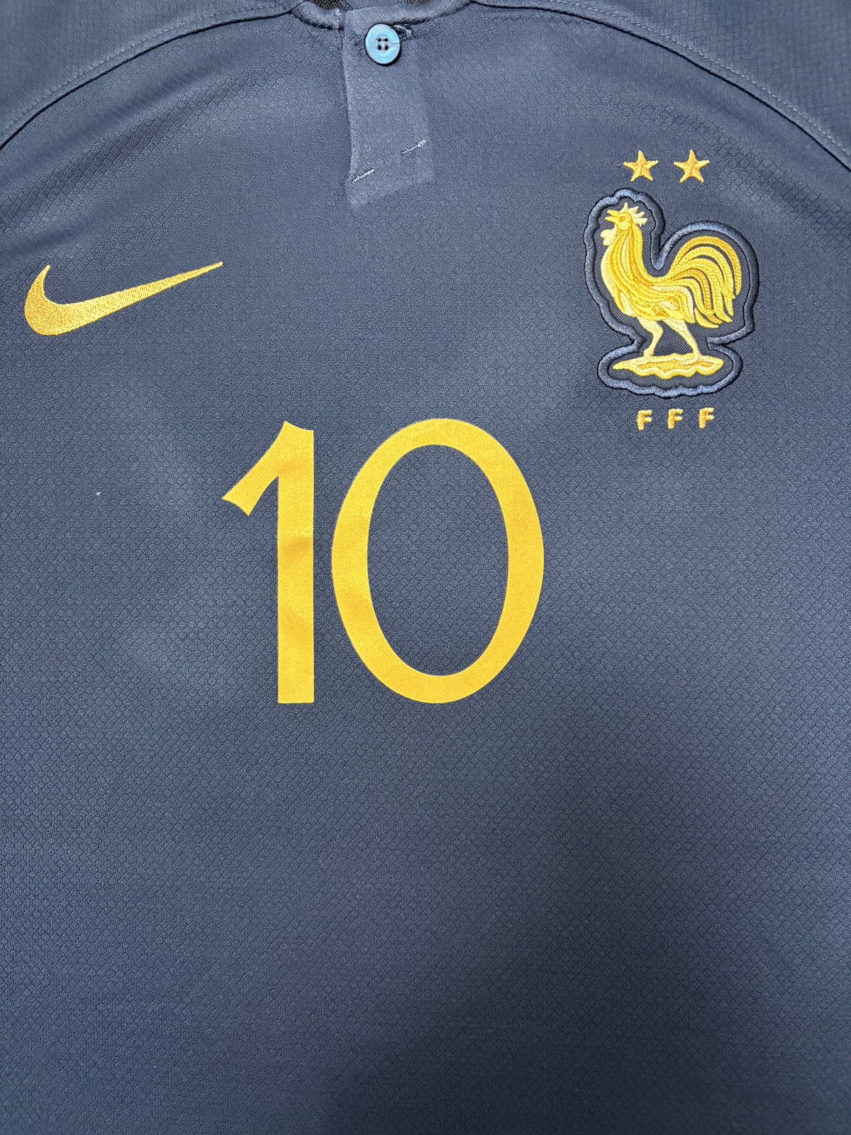 Authentic Mbappe #10 France 2022 Football