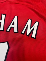 Authentic Beckham #7 Manchester United 2000-01 Home Football