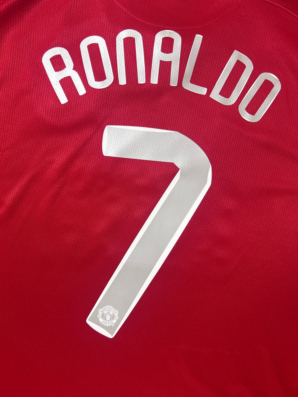 Maillot de football authentique Ronaldo #7 Manchester United Domicile 2007-09