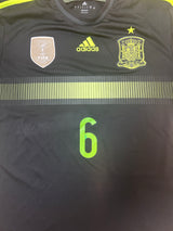 Authentic A.Iniesta #6 Spain 2014 away World Cup Football