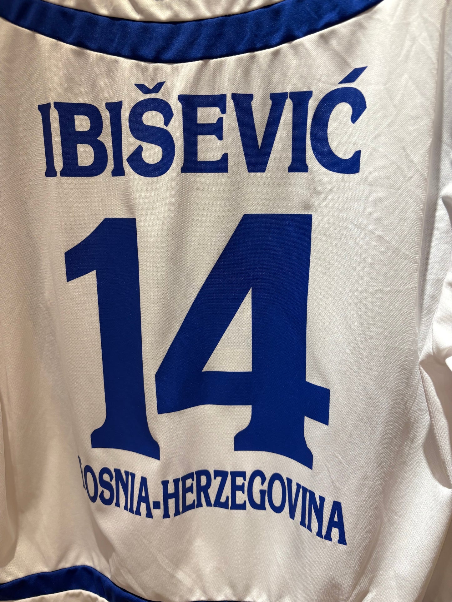 Vintage #14 Vedad Ibišević's Bosnia and Herzegovina national football team jersey