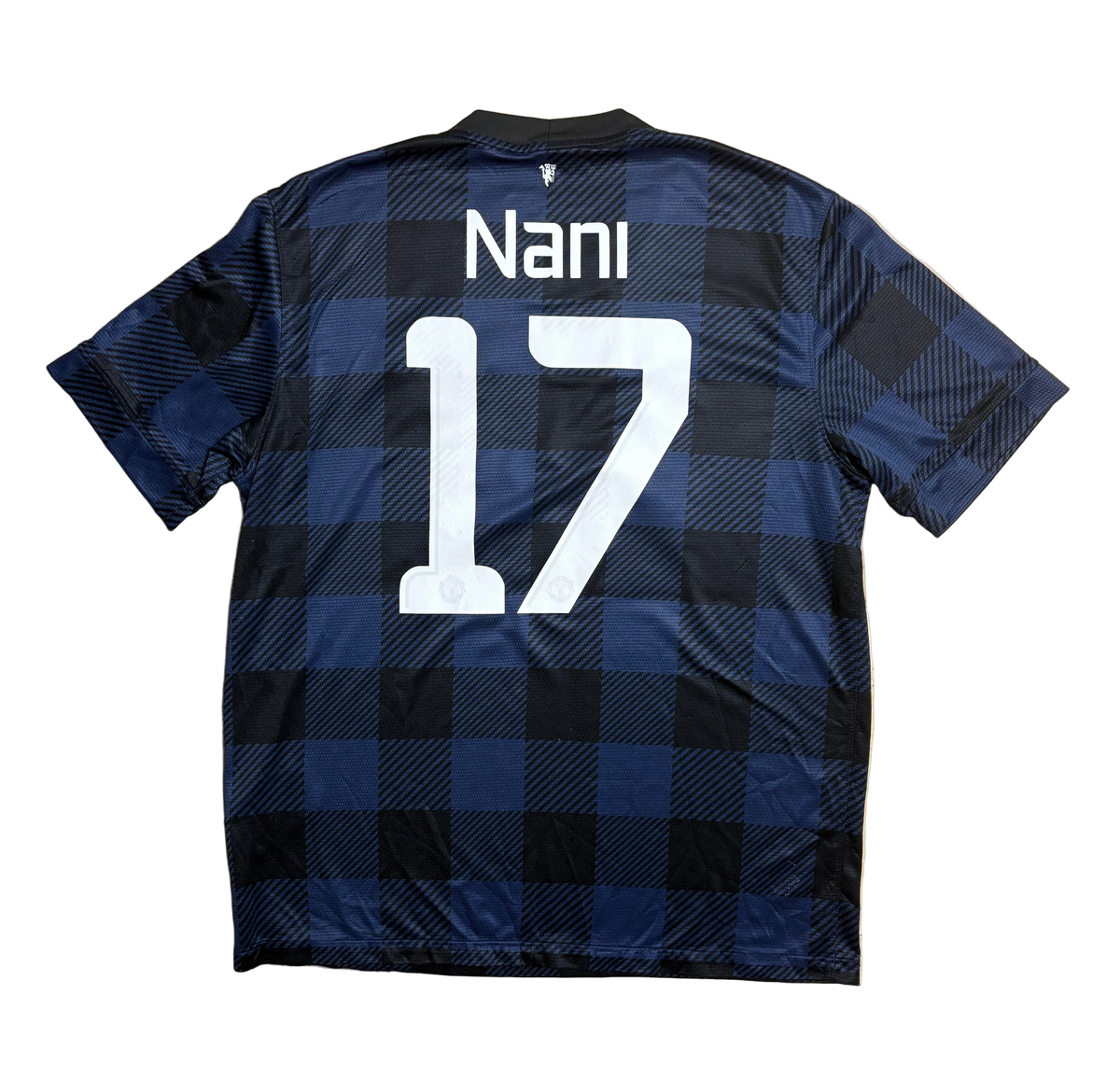 Authentic #17 Nani Manchester United 2013-2014 away Football