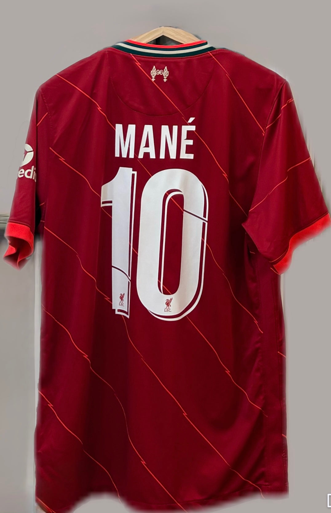 Vintage #9 Mané Nike Men's Liverpool 2021/22 Home Football Jersey