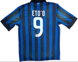 Authentic Eto’o #9 InterMilan 2011-2012 home Football