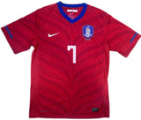 Authentic Jisung #7 South Korea 2010-12 Home Football