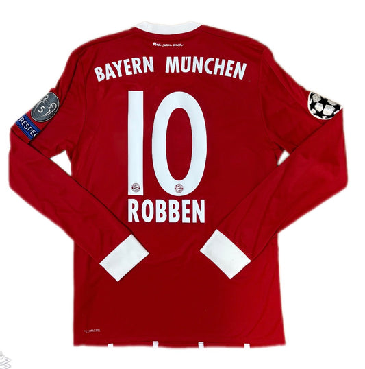 Authentic Robben #10 Bayern Munich 2016-17 Home Football L/S