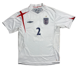 Authentic #2 G.Neville England 2005-07 home football