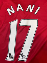 Authentic Nani #17 Manchester United 2013-14 Home Football