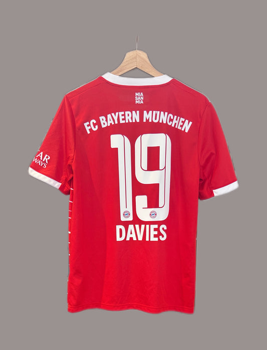 Authentic Davies #19 Bayern Munich 2022-23 Home Football T-Shirt