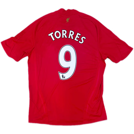 Authentic Torres #9 Liverpool 2008-09 Home Football