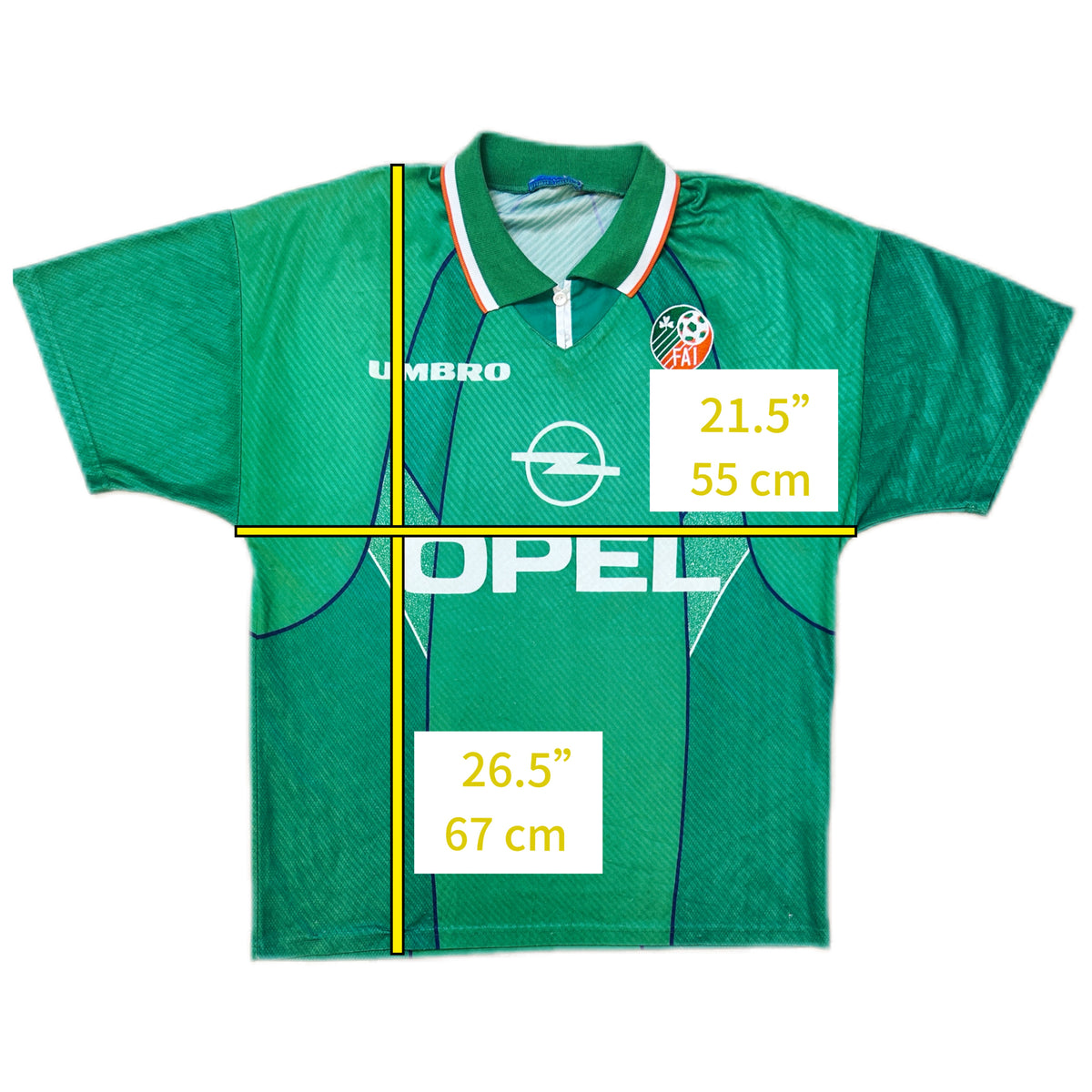 Authentic Keane #6 Ireland 1994-95 Home Football