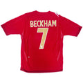Maillot de football authentique Beckham #7 Angleterre 2006-08