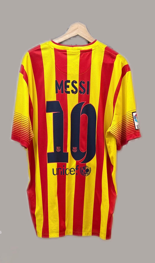 Vintage #10 Messi Nike FC Barcelona 2013-14 away football jersey