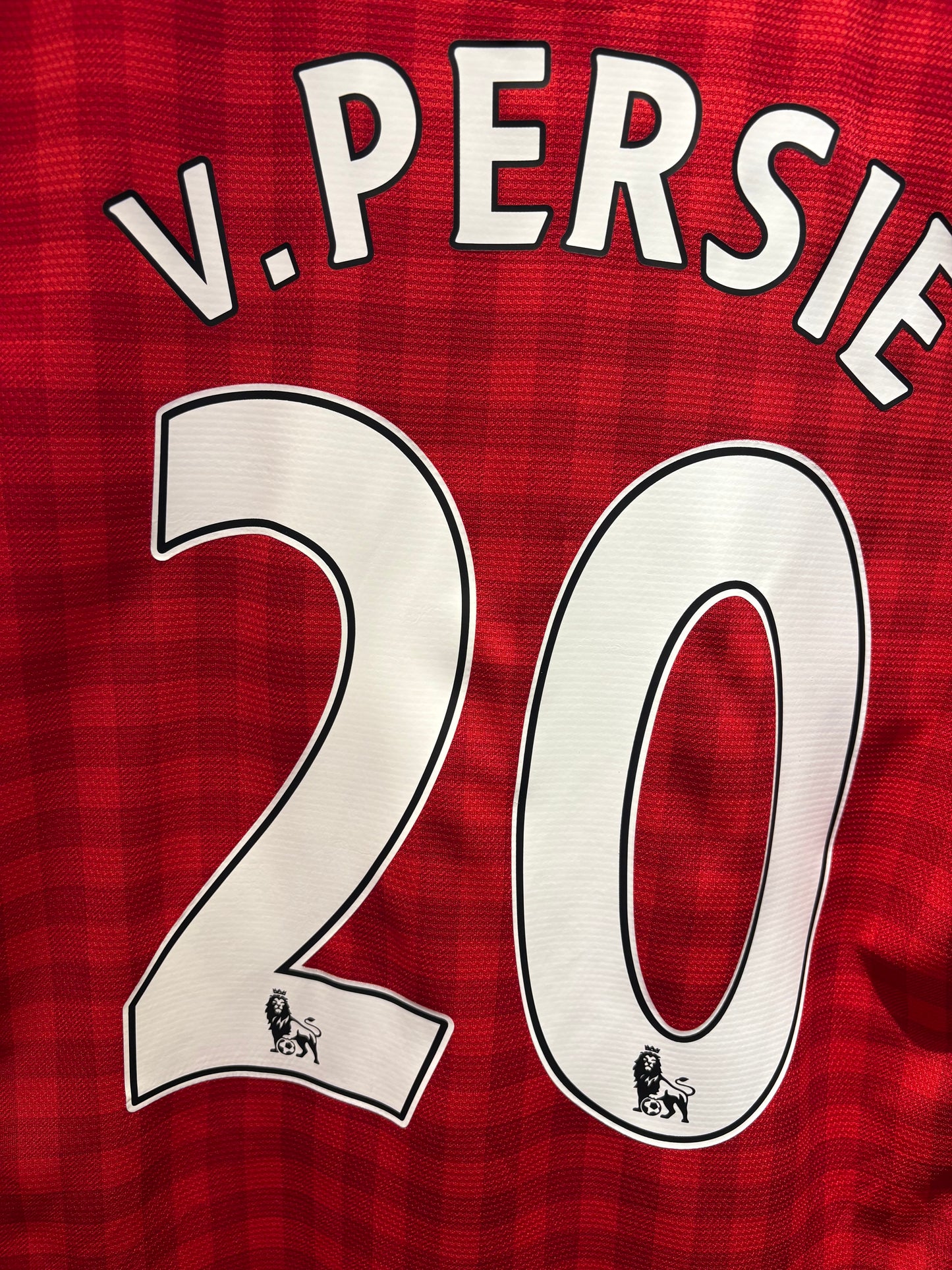 Vintage #20 V. Persie Nike 2012-13 Manchester United home football shirt