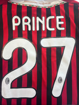 Authentic Prince #27 AC Milan 2011-12 Home Football Shirt