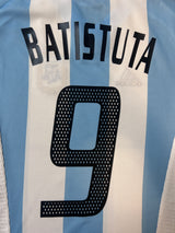 Authentic Batistuta #9 Argentina 2002-04 Home Football