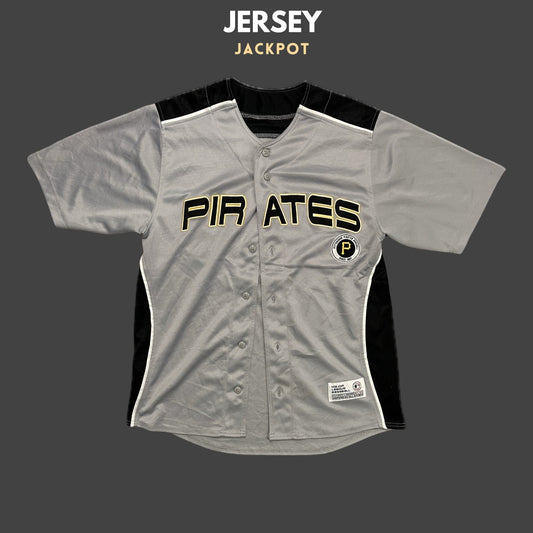 Vintage Pittsburgh Pirates Baseball Shirt Grey/Black/Yellow Men‰۪s M