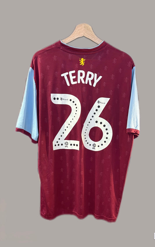 Vintage #26 John Terry Aston Villa 2017/18 Home Football Jersey