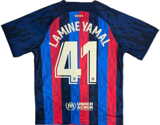 Authentic Lamine Yamal #41 FC Barcelona 2022-2023 home Football