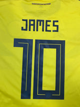 Authentic James #10 Columbia 2018-19 Home Football
