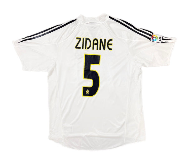 Authentic Zidane #5 Real Madrid 2004/05 home Football