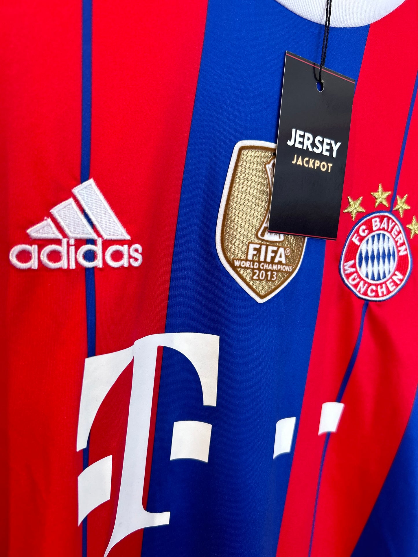 Vintage Ribéry #7 Bayern Munchen 2014/15 Home Football T-Shirt