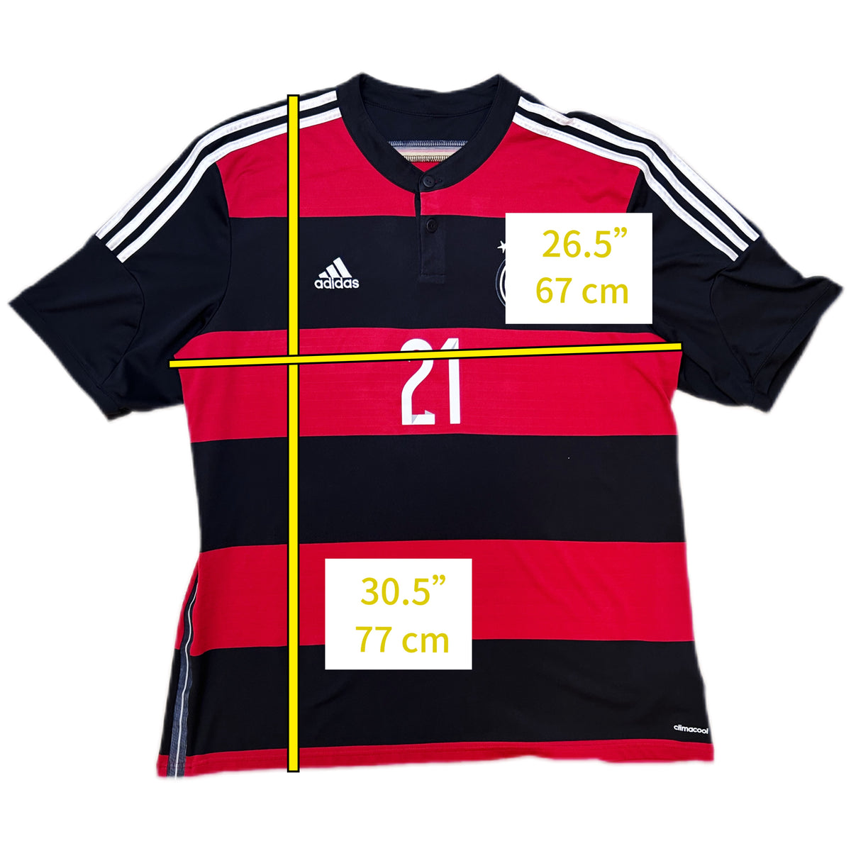Authentic Reus #21 Germany 2014-15 Away Football