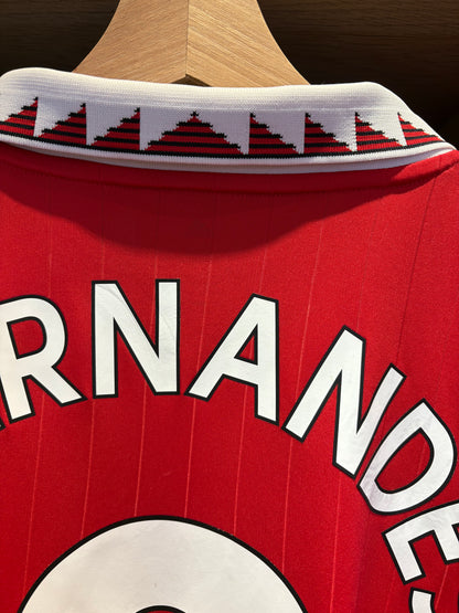 Vintage #8 Bruno Fernandes Adidas Manchester United 2022-23 home jersey.