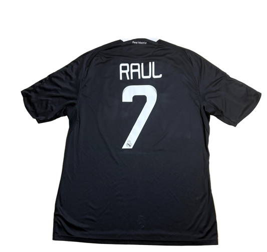 Authentic #7 Raul Real Madrid 2008/09 away Football