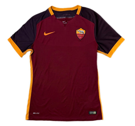 Authentic #11 M.Salah AS Roma 2015-16 Home Football