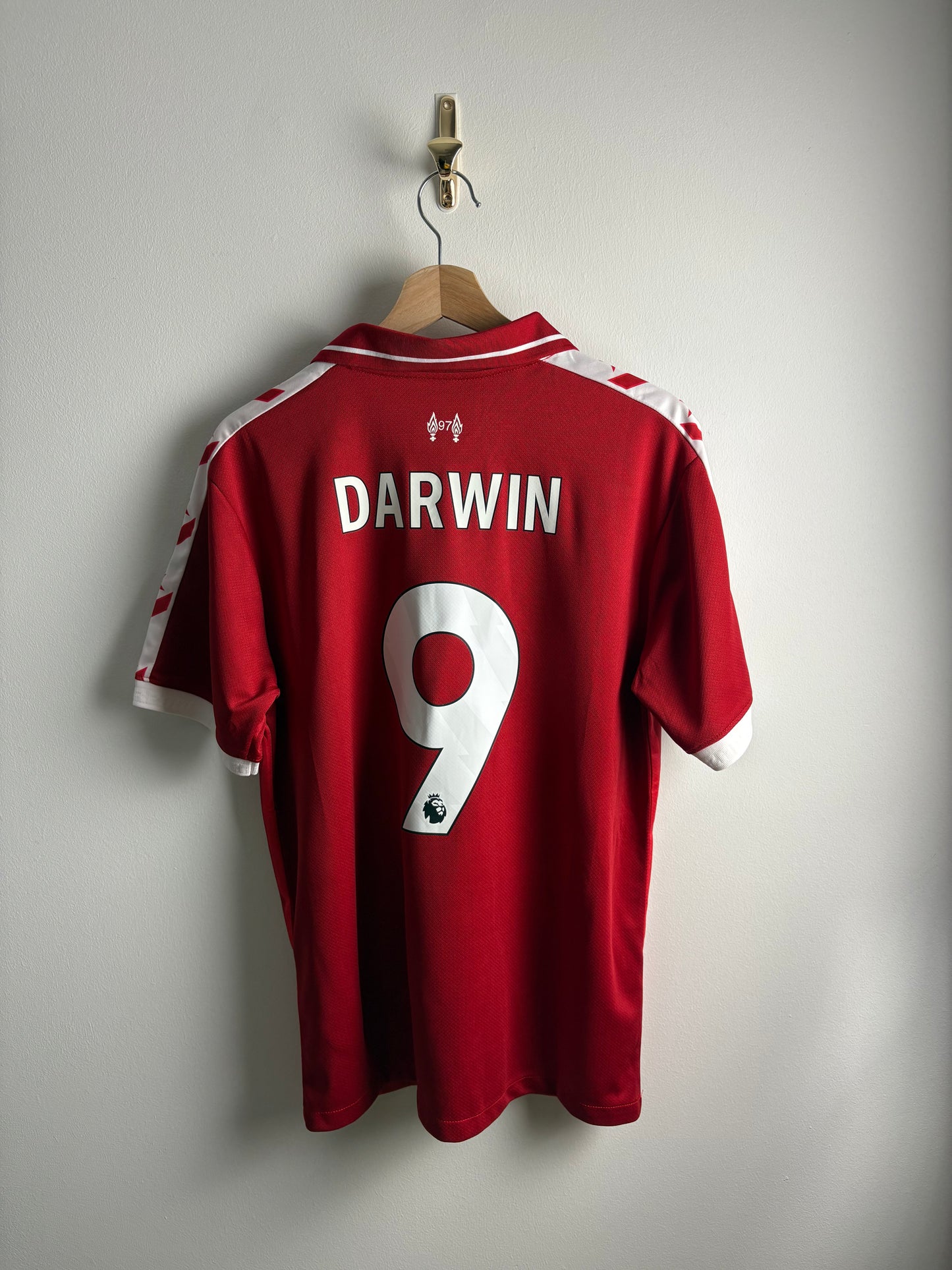 Vintage #9 Darwin 2024/25 home Liverpool x Converse Football Jersey