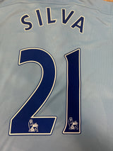 Authentic Silva #21 Manchester City 2015-16 Home Fooball