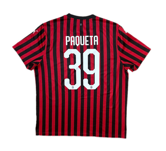 Authentic #39 Paqueta AC Milan 2019-20 Home Football