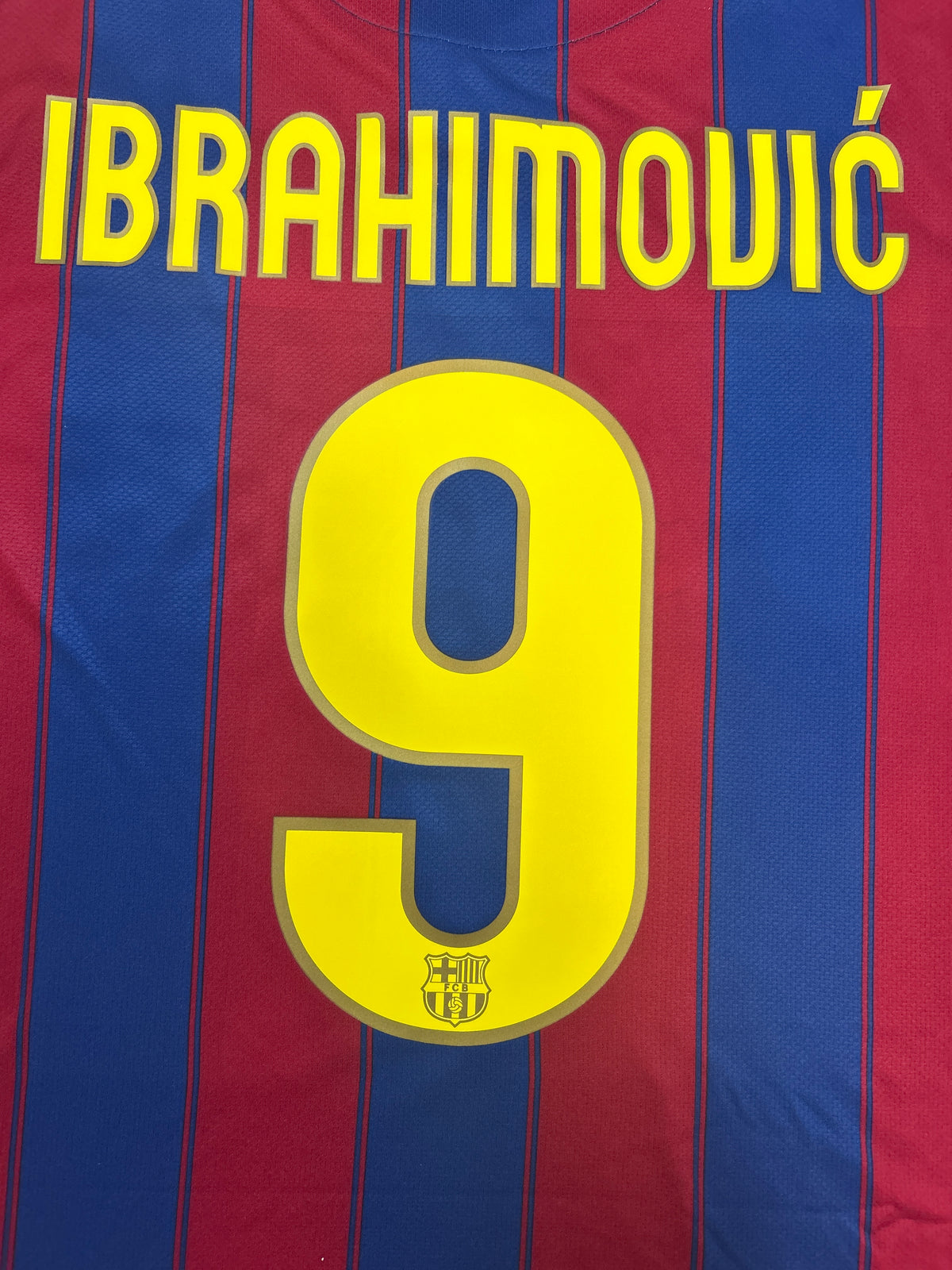Authentic Ibrahimovic Barcelona 2009-10 Home Football