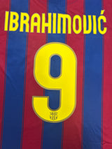 Authentic Ibrahimovic Barcelona 2009-10 Home Football