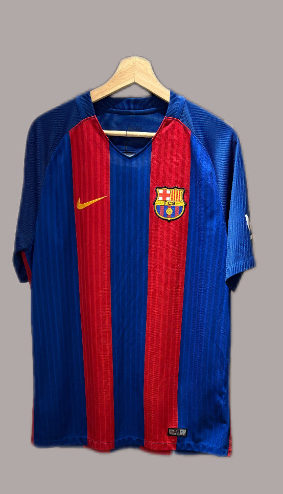 Vintage #11 Neymar JR Nike FC Barcelona 2016-17 home football jersey