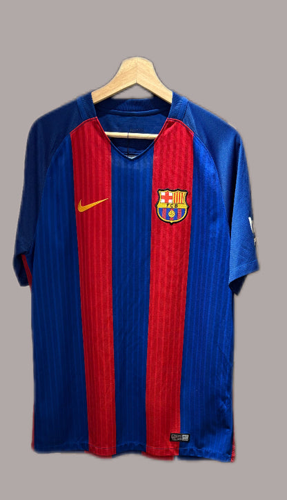 Vintage #11 Neymar JR Nike FC Barcelona 2016-17 home football jersey