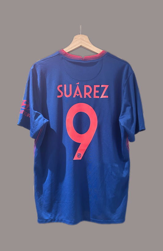 Authentic Suárez #9 Atletico Madrid 2020-21 Away