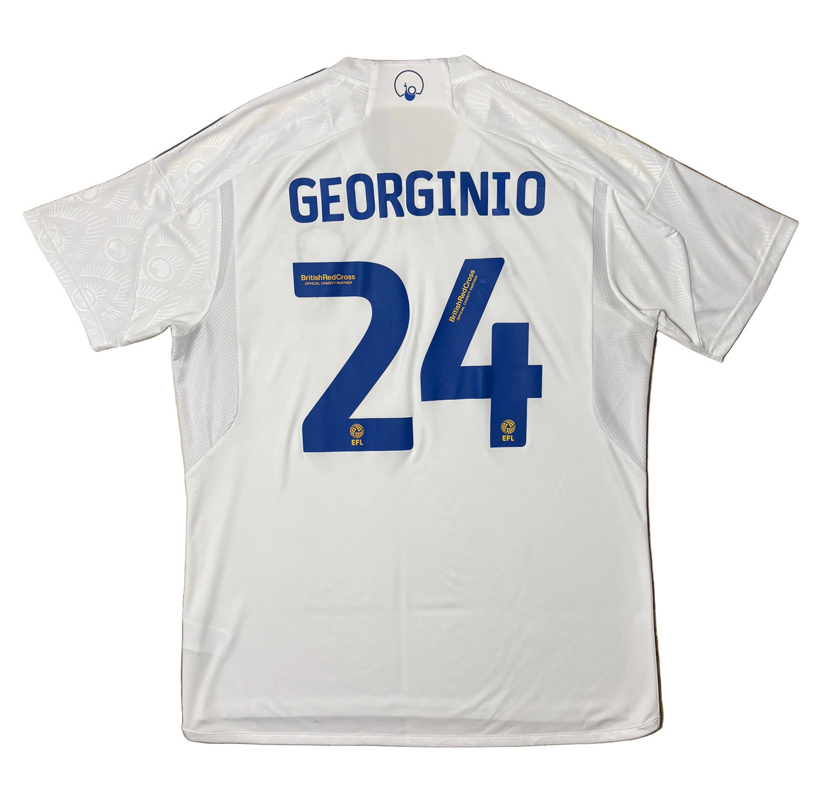 Authentic #24 Georgino Leeds United 23-24 Home Football