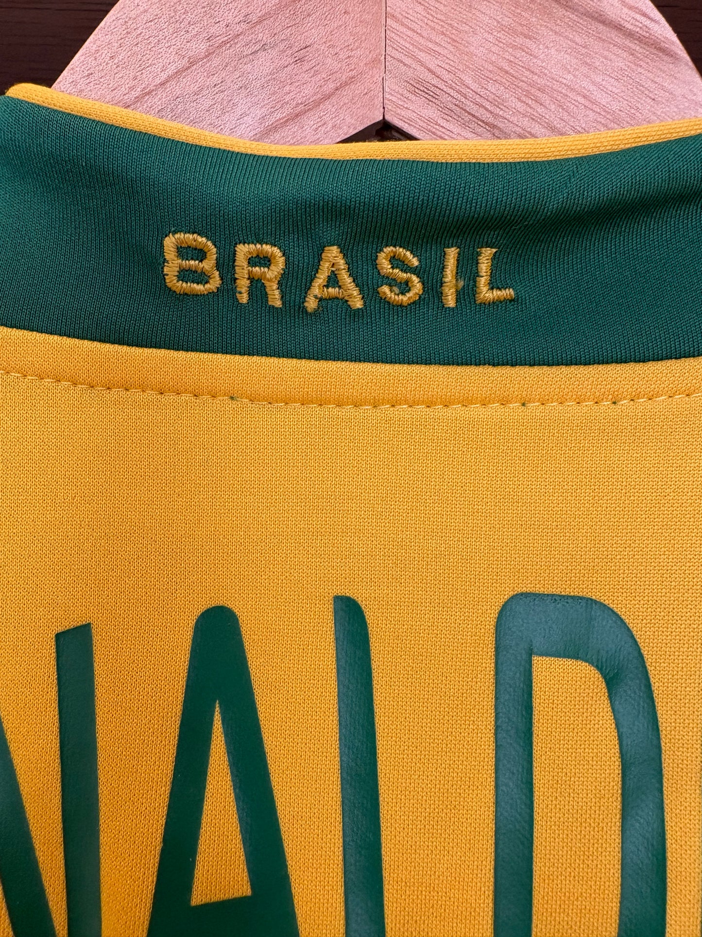 Vintage # 10 Ronaldinho Brazil 2006  WC Soccer Jersey