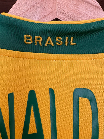 Vintage # 10 Ronaldinho Brazil 2006  WC Soccer Jersey