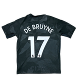 Authentic #17 De Bruyne Manchester City 2017-18 Third Football