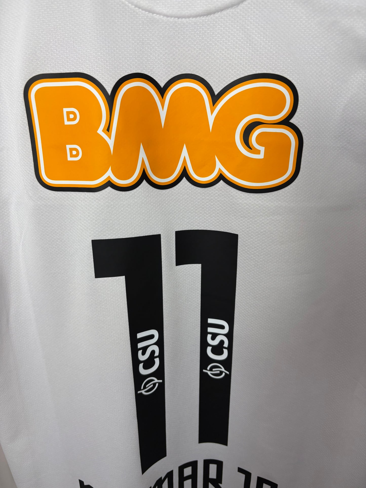 Vintage #11 Neymar Jr Santos 2012/13 FC White Long Sleeve Football Jersey