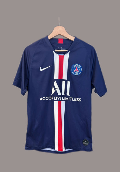 Authentic Mbappé #7 PSG 2019-20 Home Football T-Shirt