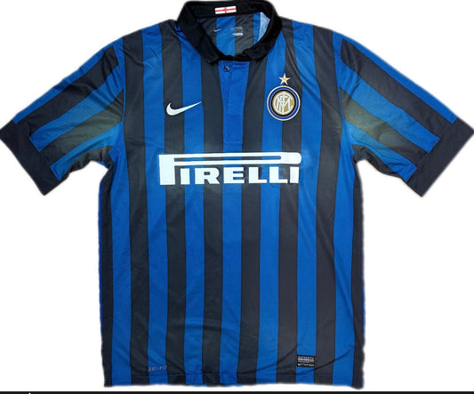 Authentic Eto’o #9 InterMilan 2011-2012 home Football