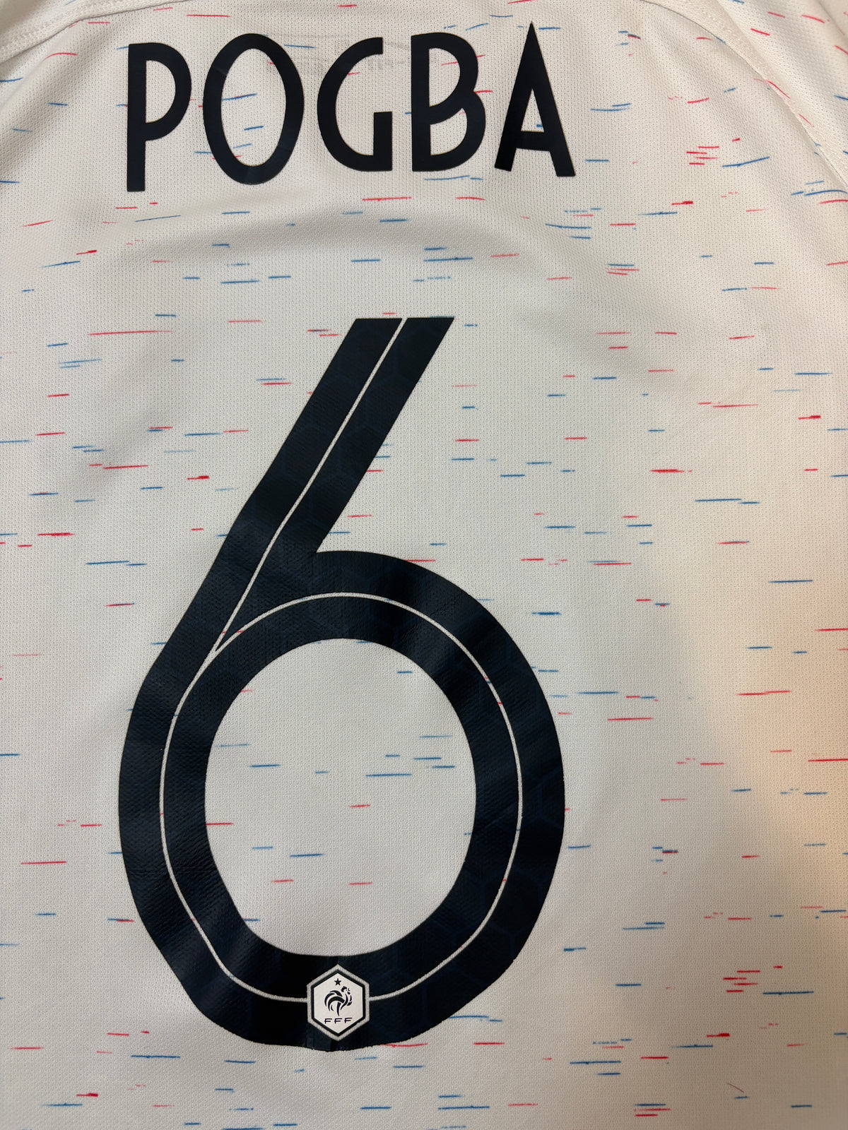Authentic #6 Pogba France 2018 away Football