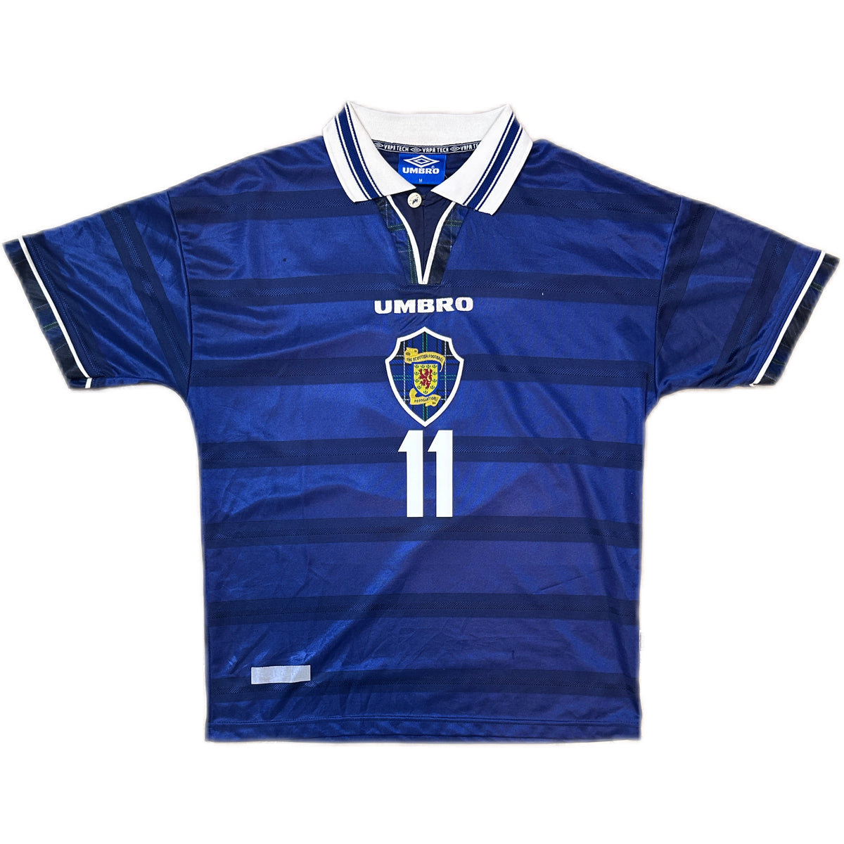 Authentic Collins #11 Scotland 1998-00 Home Football
