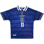 Maillot de football Écosse domicile Collins #11 authentique 1998-00