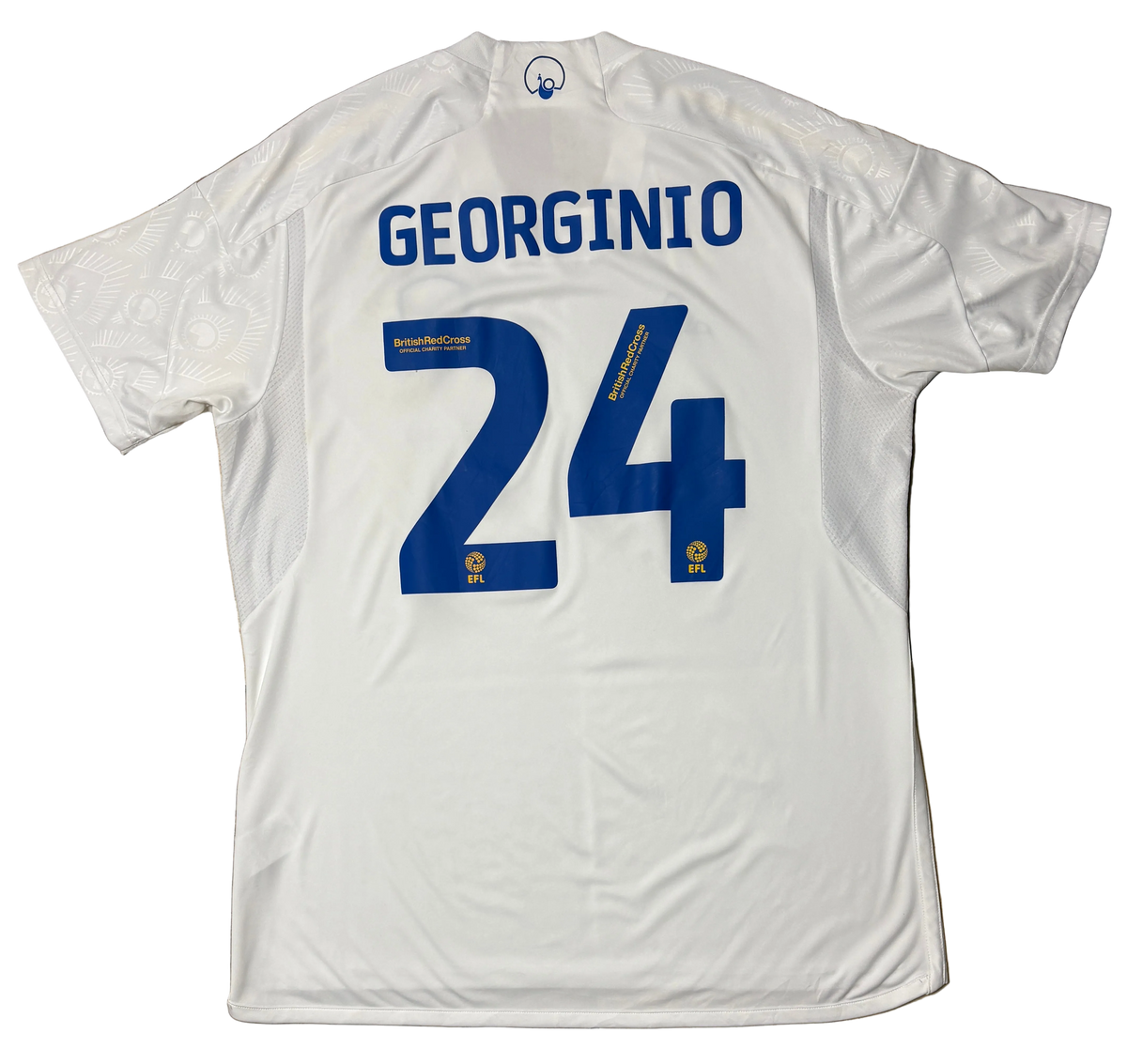 Authentic #24 Georgino Leeds United 23-24 Home Football